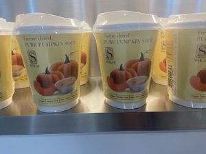 Freeze dried Pumpkin soup  at Healthi Bliss in Bangkok