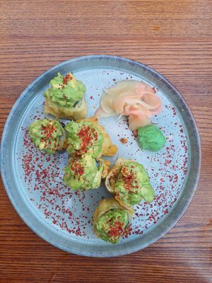 sushi at Kimidori Green Sushi in Warsaw