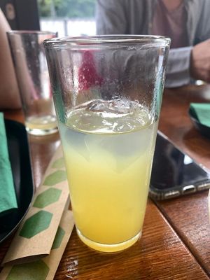 Lemonade at Kimidori Green Sushi in Warsaw