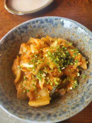 Kimchi at Kimidori Green Sushi in Warsaw