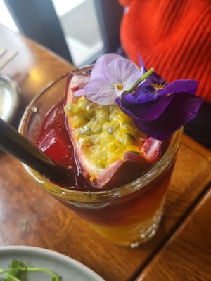 Pornstar Tequila drink at Kimidori Green Sushi in Warsaw