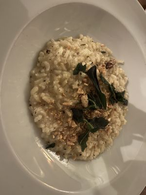 Garlic and truffle risotto   at The Bear Hotel in Cowbridge