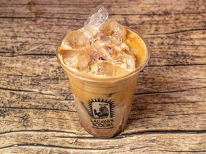 Iced Cafe con Leche  at LaRayia's Bodega in Atlanta