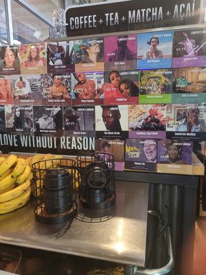 Posted menu items at LaRayia's Bodega in Atlanta