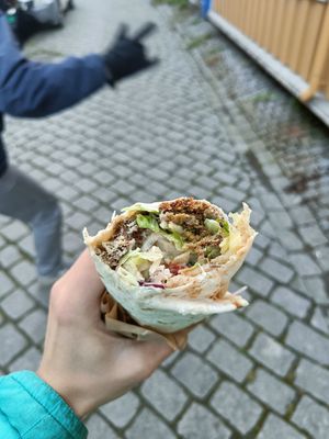 Falafel roll at S'wich in Trondheim