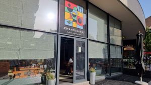 Front, on the corner at Chandigarh in Brussels