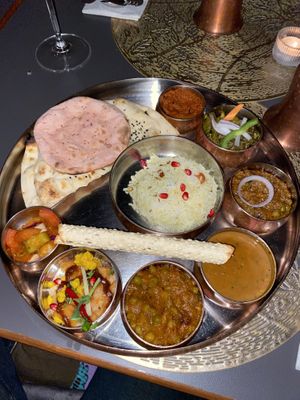 Vegan thali  at Chandigarh in Brussels