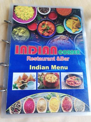 Menu at Indian Corner in Ao Nang