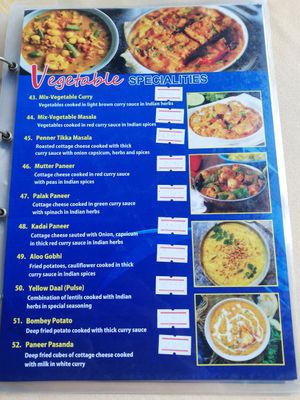 vegetarian food 1/2 at Indian Corner in Ao Nang