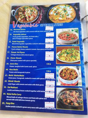 vegetarian food 2/2 at Indian Corner in Ao Nang