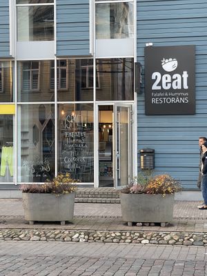   at 2eat Falafel & Hummus in Riga