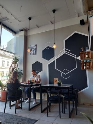 Inside at 2eat Falafel & Hummus in Riga