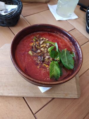 tomato soup at Babka Budapest in Budapest