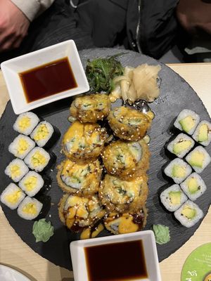 Vegan sushi plate  at ÂU CO in Hanau