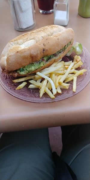 Torta de milanesa at El Vegache in Tampico