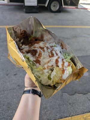 Vegan walking taco at Crunchwerks in Columbus