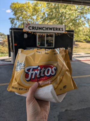 Vegan walking taco at Crunchwerks in Columbus