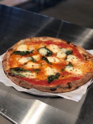 Vegetarian Margherita Pizza at Tarantula Hill Brewing Co in Thousand Oaks