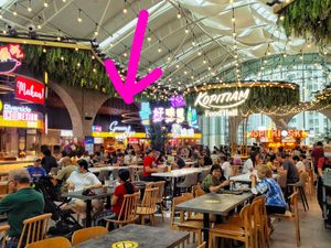 Located inside super crowded kopitiam at Green Age 菩提素 - Jurong Point 1 in West Singapore