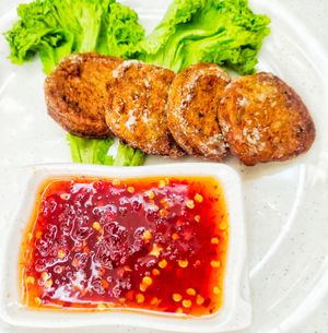 Thai Fish cakes super good at Green Age 菩提素 - Jurong Point 1 in West Singapore