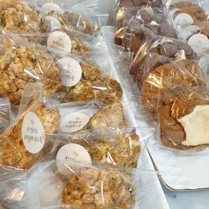 savory scones at Dear Vegan Bakery in Bucheon