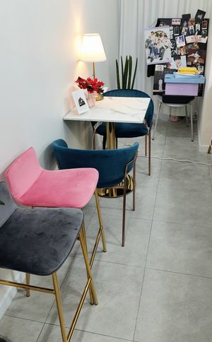 interior of location - seating area at Dear Vegan Bakery in Bucheon