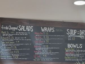 One of the menus at delisheeeYo in Hilton Head Island