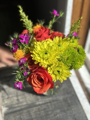 Fresh flowers at each table 💐   at delisheeeYo in Hilton Head Island