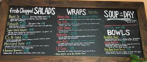 Food menu at delisheeeYo in Hilton Head Island