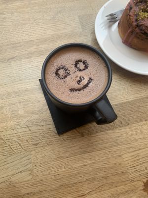 oat hot chocolate  at Ministerstwo Kawy in Warsaw
