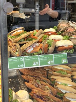 Vegan „vish“ options   at Nordsee in Karlsruhe