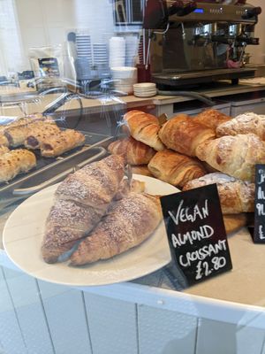 Vegan croissant at The Nosebag Restaurant in Oxford