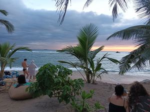 View from my table! at THE SLOW in Mirissa