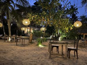 Seating area   at THE SLOW in Mirissa