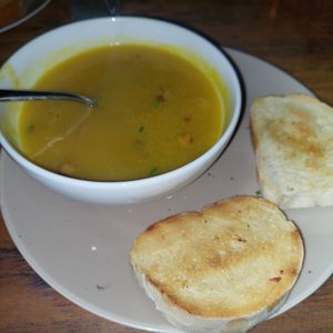 Pumpkin soup at THE SLOW in Mirissa