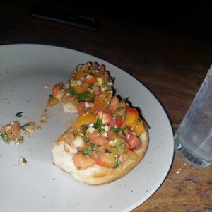 Bruschettes at THE SLOW in Mirissa