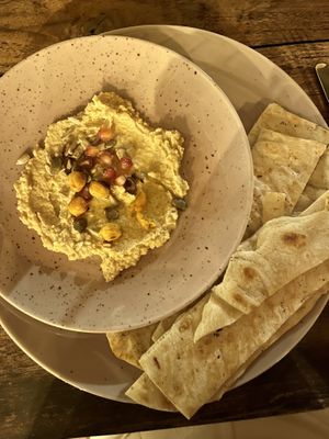 Hummus platter  at THE SLOW in Mirissa