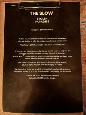   at THE SLOW in Mirissa