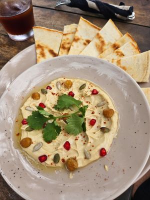 Houmous plate at THE SLOW in Mirissa