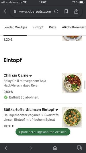 Menu 4 at Vegan Pirates by CloudEatery in Frankfurt