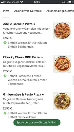 Menu 5 at Vegan Pirates by CloudEatery in Frankfurt