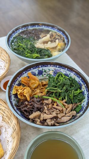 Ban mian & Mee Hoon kuay at Taste Vegan - 鄉味素食 in Central Singapore