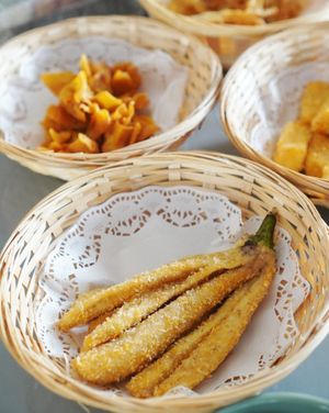 Fried eggplant at Taste Vegan - 鄉味素食 in Central Singapore