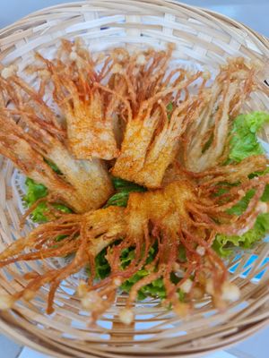 Deep Fried Enoki ~ 21/1/22 at Taste Vegan - 鄉味素食 in Central Singapore