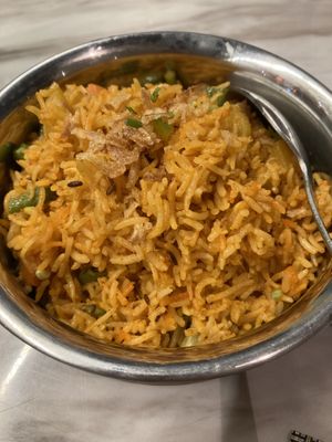 Vegetable biriyani  at Chutney Indian in Pattaya