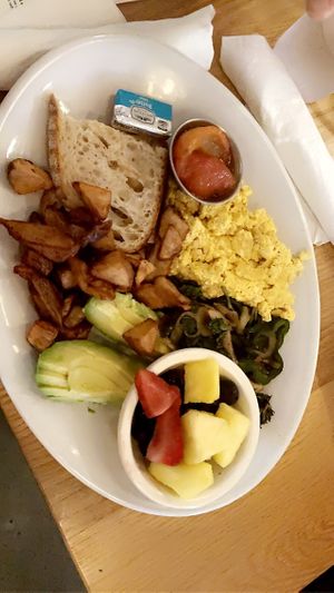vegan big kid breakfast 💯   at Milk & Honey in Nashville