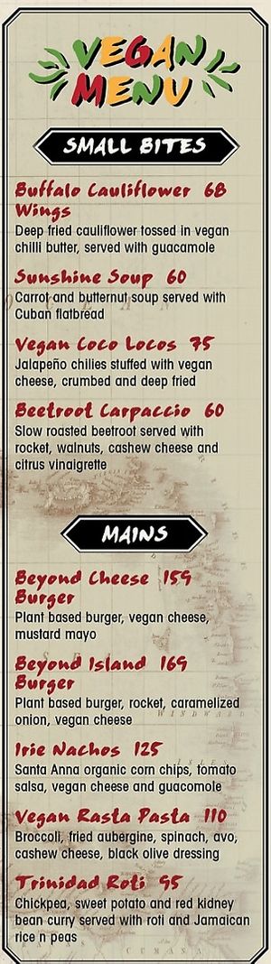 Vegan options at Banana Jam Café. at Banana Jam Cafe in Western Cape