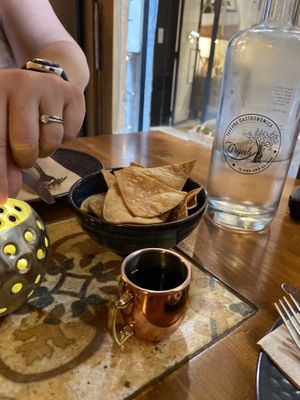 Vermouth and chips!  at Ziryab in Barcelona