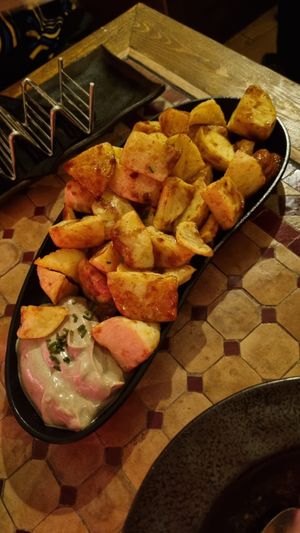 harissa potatoes at Ziryab in Barcelona
