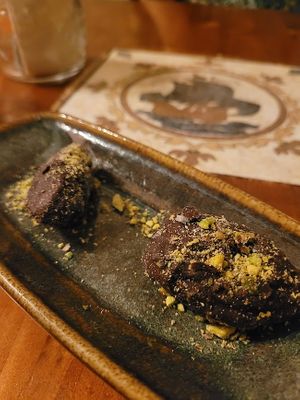 Beautiful and decadent dates. Mmm. at Ziryab in Barcelona